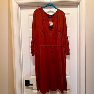 Torrid Zip Front Shirt Dress